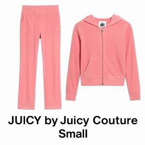 Juicy by Juicy Couture Velour Tracksuit | Size Small | Pink